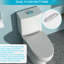Toilette en céramique à double chasse - Absorption d'eau faible, utilisation à long terme sans problème, chasse d'eau moderne, design élégant et contemporain