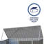 Abri de rangement pour vélo en acier galvanisé l 7 pi x P 3 po Absco Space Saver