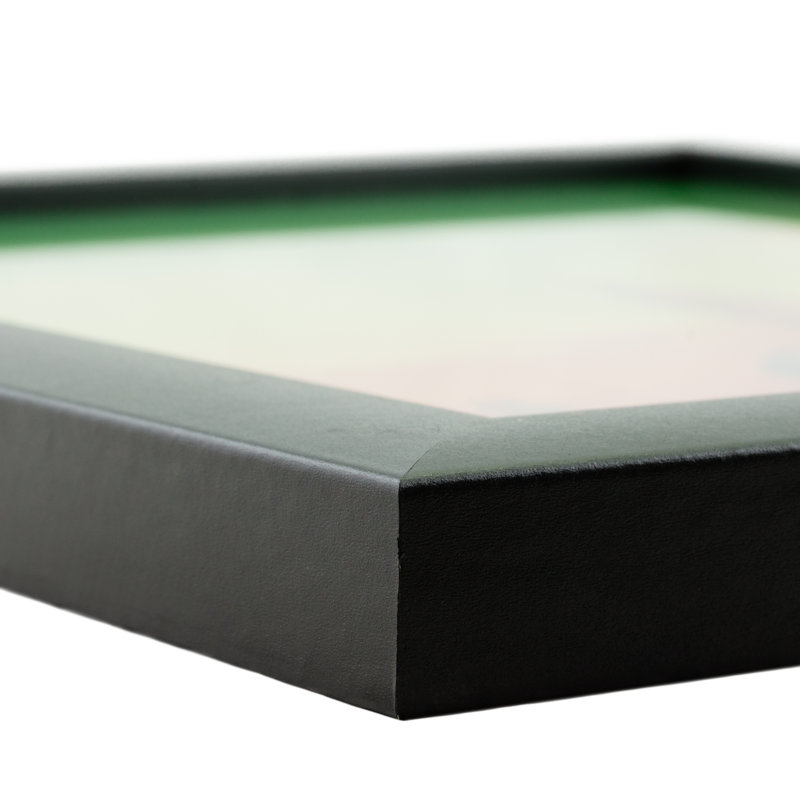 Rogerick Black Matte Picture Frame with Mat, 8.5" x 11" Matted to 6" x 9"