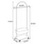 Saddle Leather Coat Rack with Wheels-475562128
