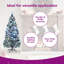 Décoration de sapin de Noël pré-éclairée en fibre optique verte et blanche-232694294