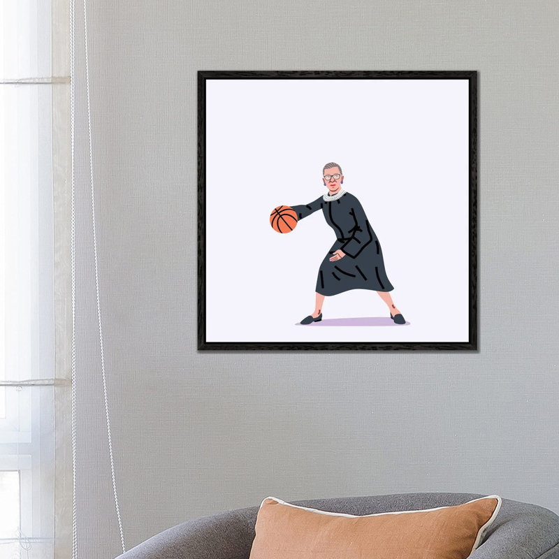 Balling Ruth by Elad Shagrir - Print on Canvas, 66.04 cm H x 66.04 cm W, Black Framed