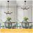 Mansurah 5-Light Shaded Wagon Wheel Black/Brass Chandelier