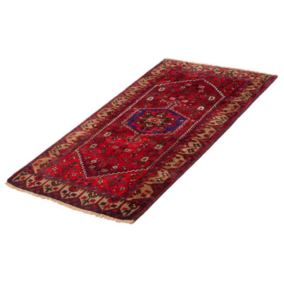Awwal One-of-a-Kind Rectangle 3'9" X 6'8" 1990s Wool Area Rug