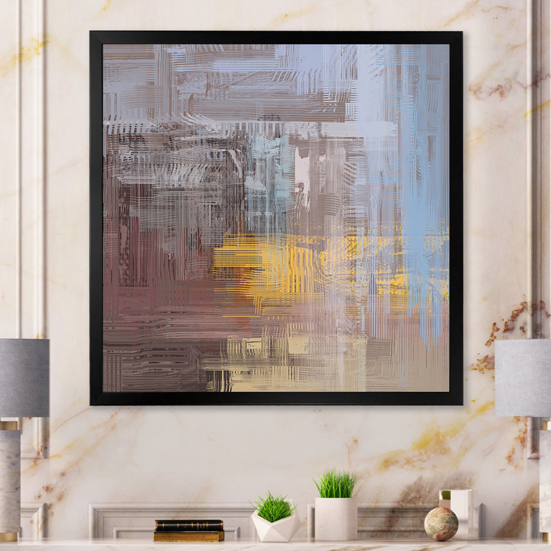 Print on Canvas, Black Picture Framed, 16" H x 16" W x 1" D
