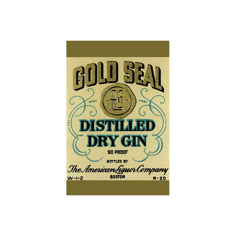Gin sec distiller-impression de publicités, H 30 po x l 20 po
