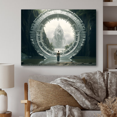 Surreal Stargate Revelation III - Surrealism Metal Wall Art