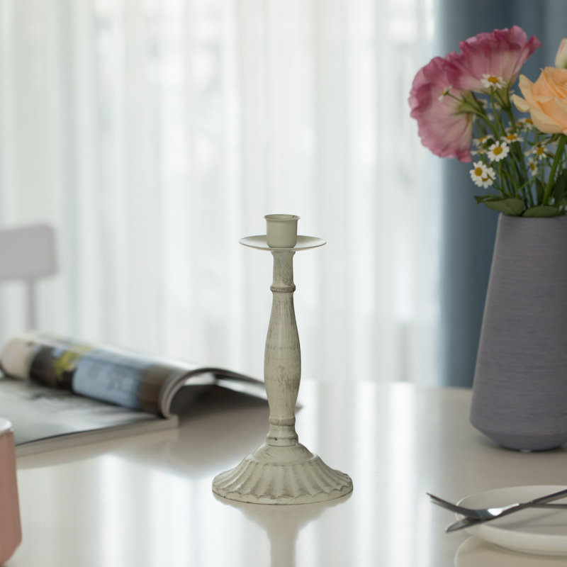 Bougeoir de table en acier inoxydable