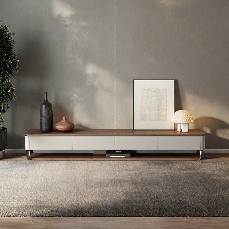 Meuble télé de luxe de style moderne, H 15,7 po x L 94,5 po x l 15,7 po