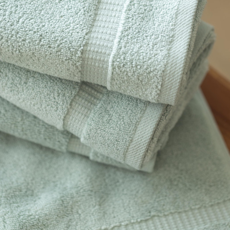 Antalya 4 Piece Turkish Cotton Hand Towel Set, Green