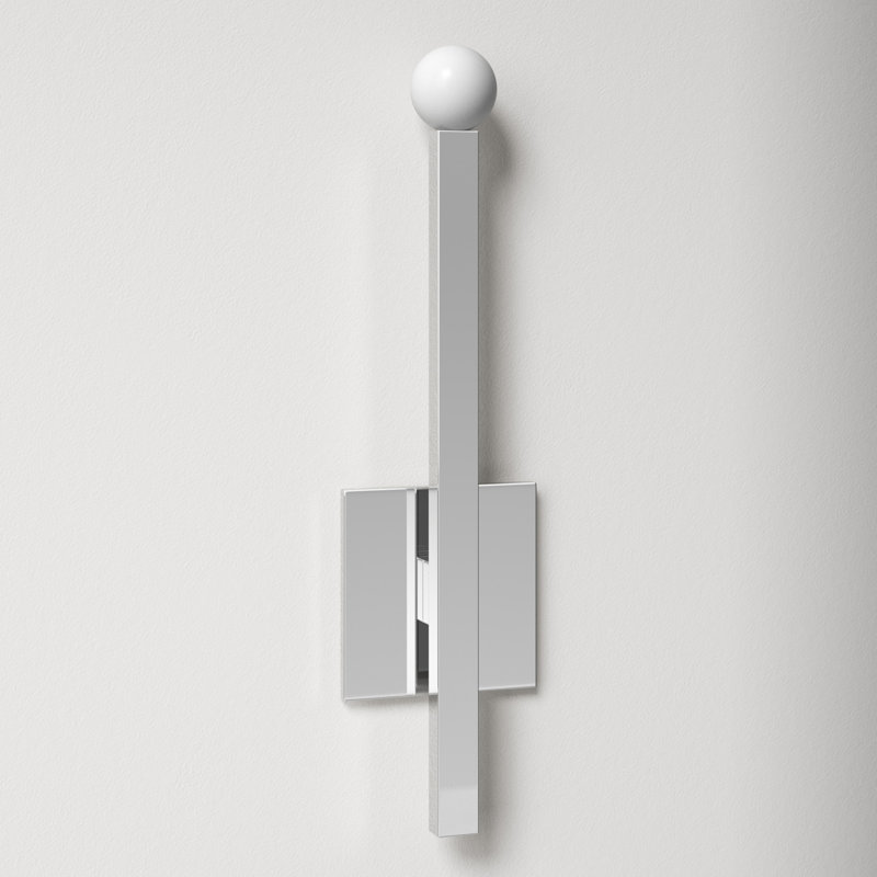 Peary 1 - Light LED Dimmable Wallchiere, Polished Nickel