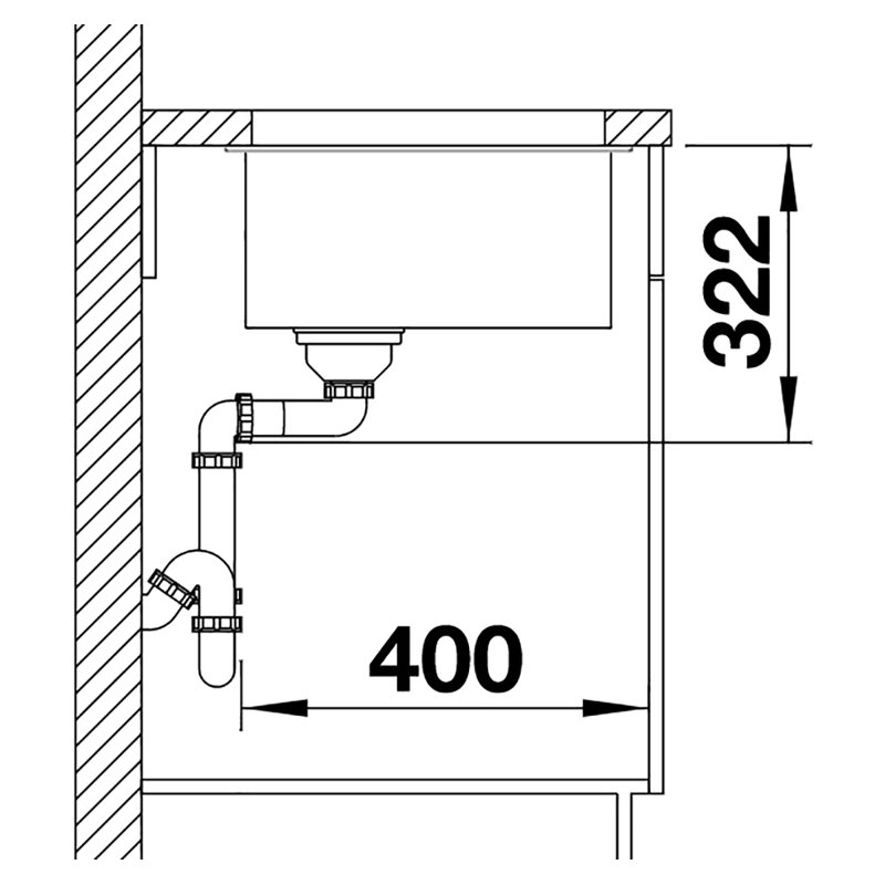 Subline Undermount Kitchen Sink, Coffee