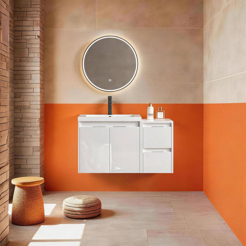 Meuble-lavabo flottant cube 36 "(RTA)