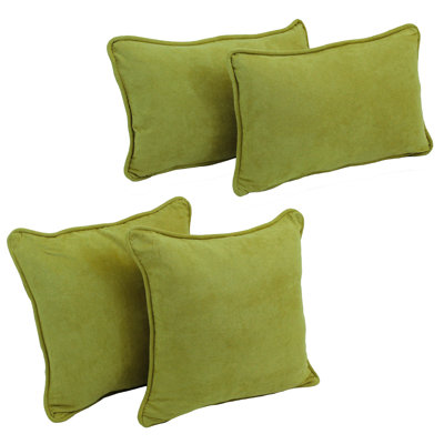 Microsuede Reversible Throw Pillow