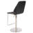 Ventana Swivel Upholstered Faux Leather Adjustable Height Counter Stool with Stainless Steel Frame-883928041