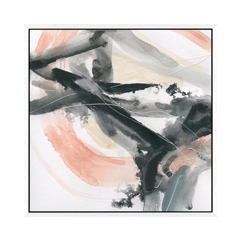 Intersection II by Carol Robinson - Painting on Canvas, 66.04 cm H x 66.04 cm W, White Framed