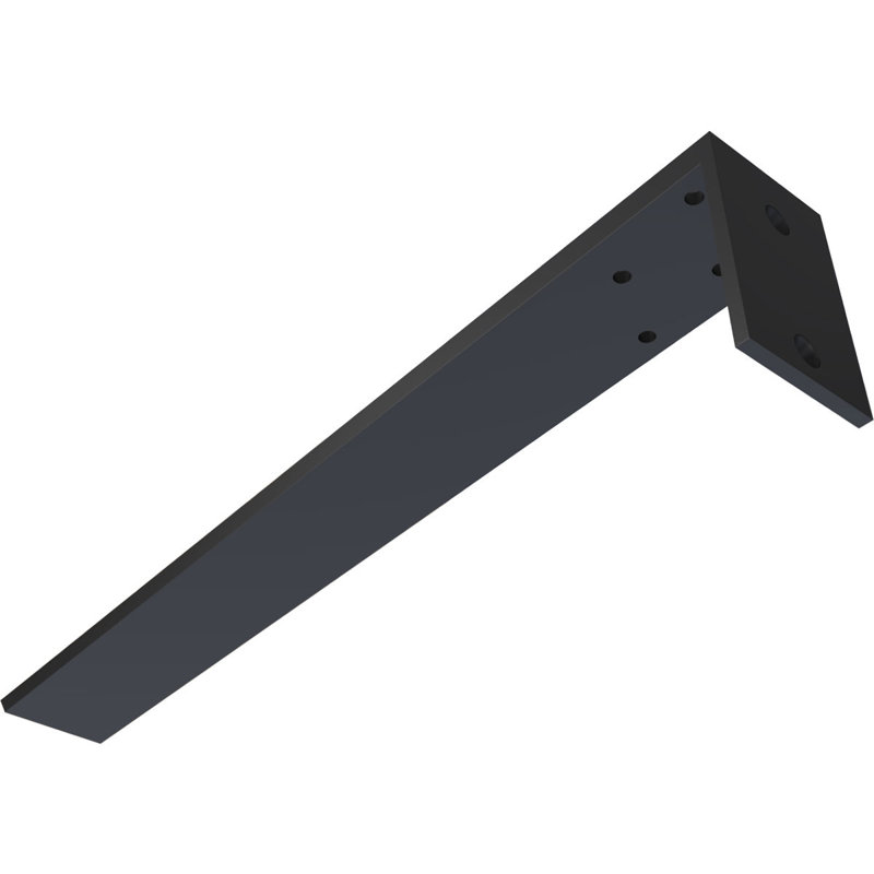 Support dissimulé en acier robuste avec plaque arrière, H 22 po x l 4 po x P 2,5 po