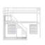Lit mezzanine amélioré avec bureau et barre lumineuse illuminée-1742512592-1742512599