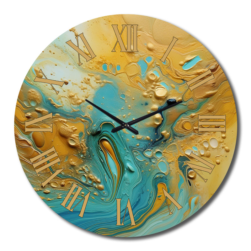 Horloge murale Golden Ocean, Grand