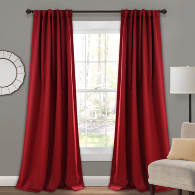 Lush Decor Insulated Back Tab Blackout Blackout Curtain Pair