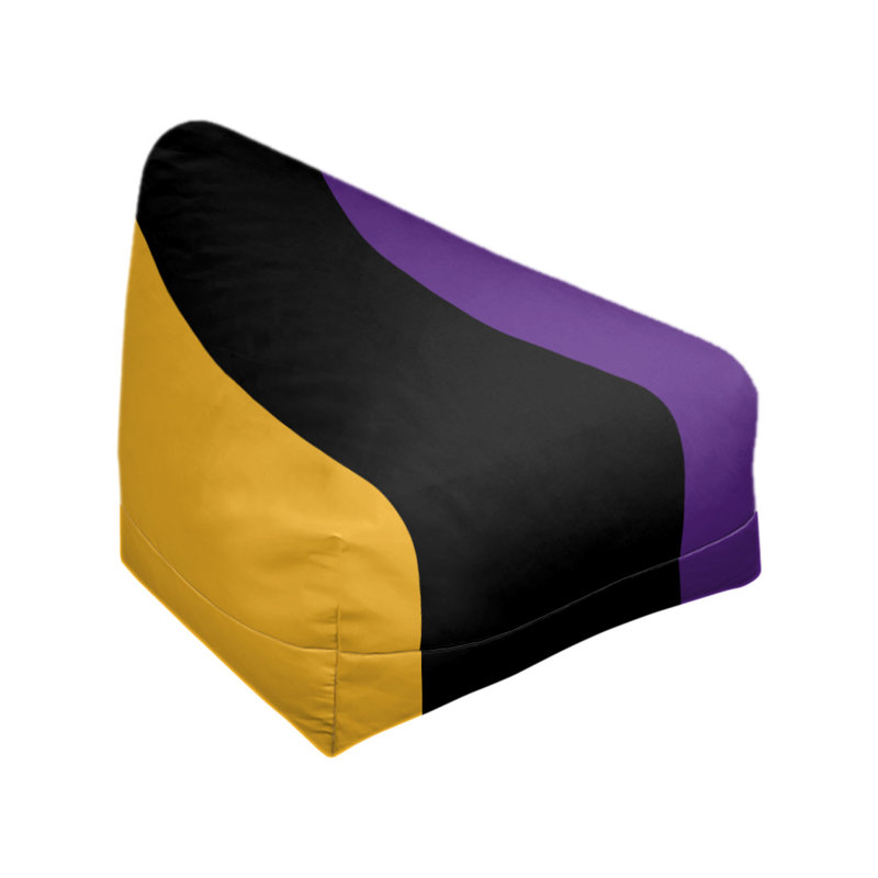 Fauteuil à billes Washington, 27 po x 27 po x 30 po, Or/ noir / violet