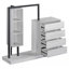 Armoire avec 4 tiroirs et 3 tablettes-1664694