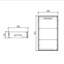 Bridge Metal Wall Bathroom Cabinet