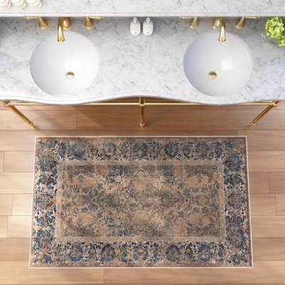 Ultra Soft Distressed Boho Inspired Machine Washable Area Rug