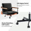 Chaise de bureau pivotante et inclinable en cuir synthétique Avelina Rafael-391912860