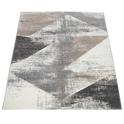 Tapis gris / crème Colley