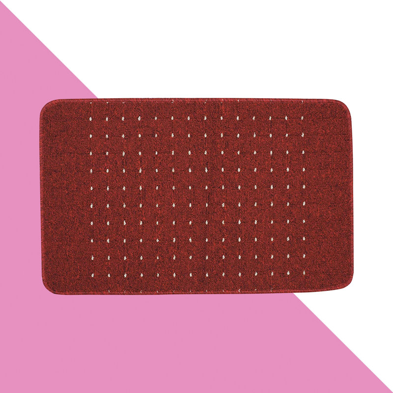 Navya Kitchen Mat, Rectangle 50 x 80cm, Red