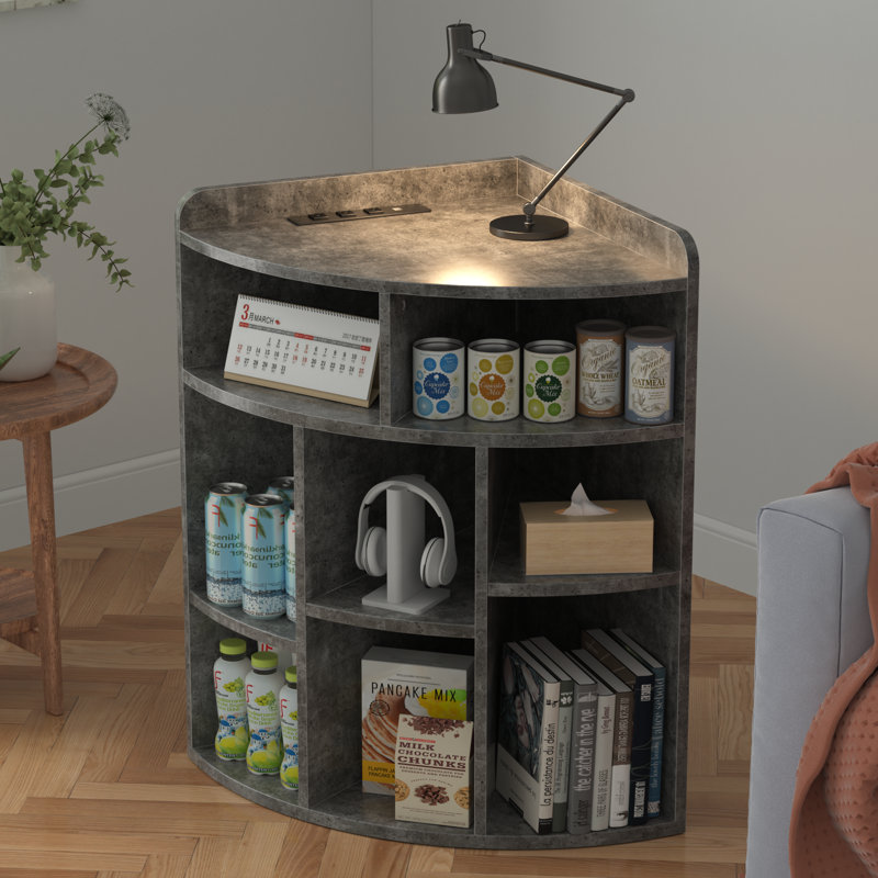 Armoire de coin Cayhlin, Gris