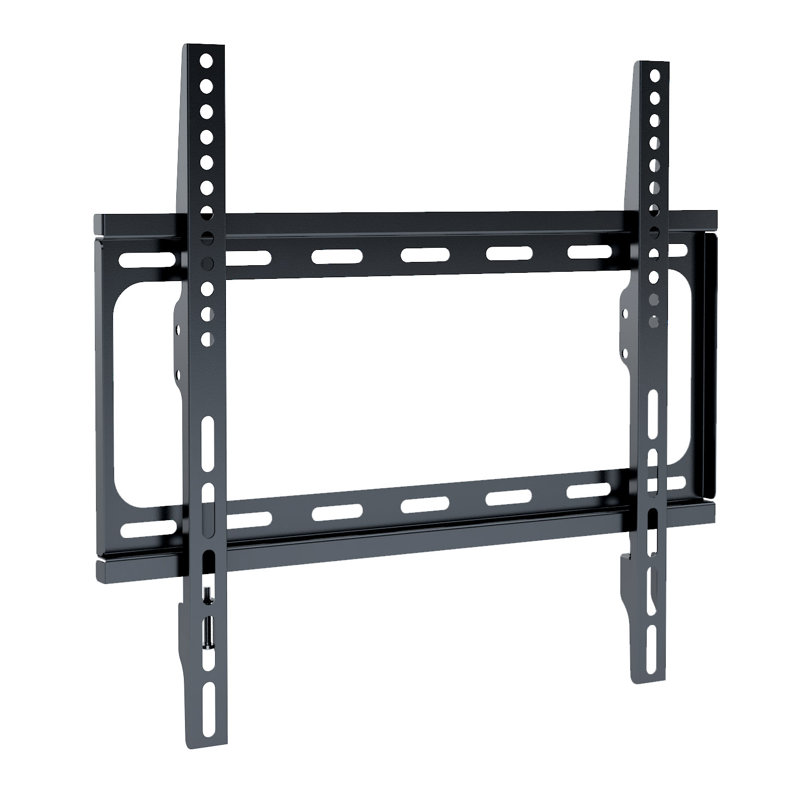 Support mural noir fixe pouvant supporter jusqu'à 66 lb