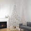 6.5' Pre-Lit Seneca White Spruce Artificial Christmas Tree Dual Function LED Lights-1028629771