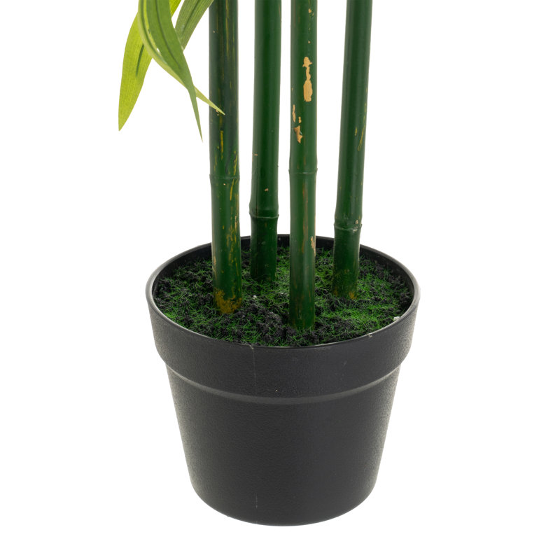 Faux Bamboo Tree in Pot, 94cm H x 70cm W x 70cm D