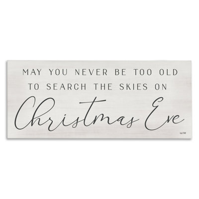 Inspiring Christmas Eve Typography Sentiment Script Black Framed Giclee Texturized Art By Lux + Me Designs