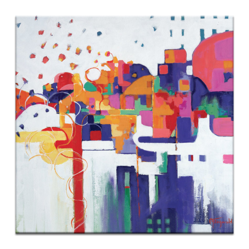Over The Rainbow by Catherine Fitzgerald - Wrapped Canvas Print, 76 cm H x 76 cm W