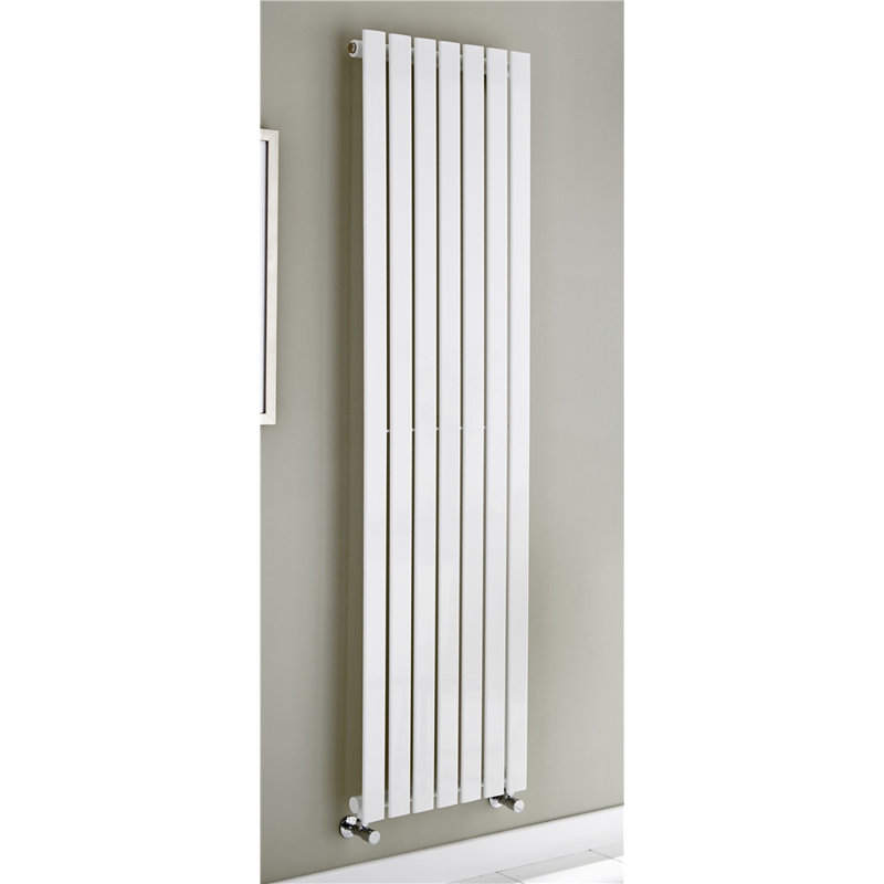 Clifton Vertical Designer Radiator, White, 180cm H  x  55cm W  x  5.2cm D