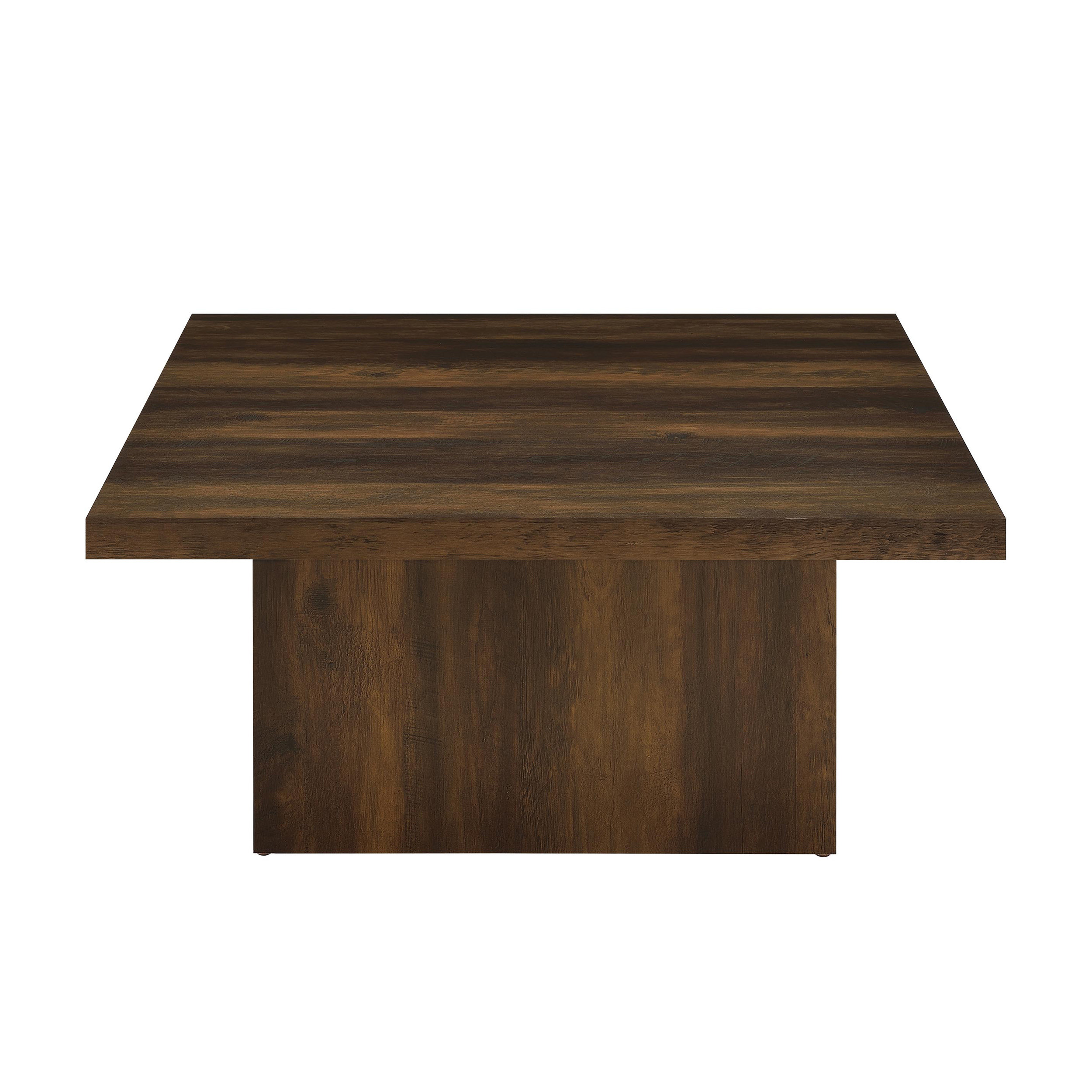 Foundry Select Square Dark Pine Engineered Wood Cocktail Coffee Table ...