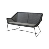 Breeze 60.7'' Wide Outdoor Wicker Loveseat with Cushion