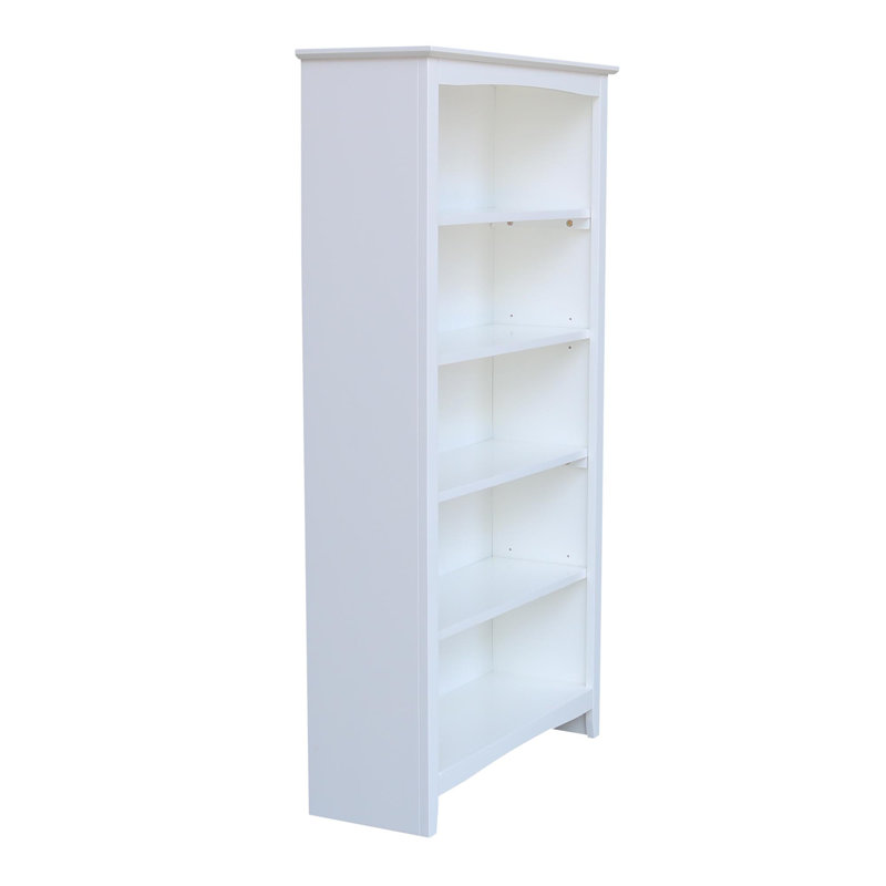 Aspatria Bookcase, (5 Shelves) 60" H x 32" W x 12" D, White