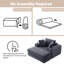 Fauteuil surdimensionné avec accoudoirs à compression de 52 po avec porte-gobelet et coussins-538817303