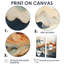 Abstrait orange et bleu, rivière bleue, encre III - art mural moderne sur toile bleue-1304228400-1304228403-1304228402