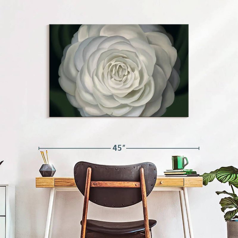 " Camellia ", 26" H x 39" W x 1.25" D
