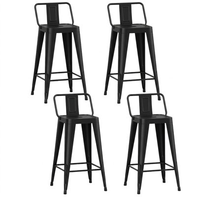 Steel Counter Stool with Steel Frame