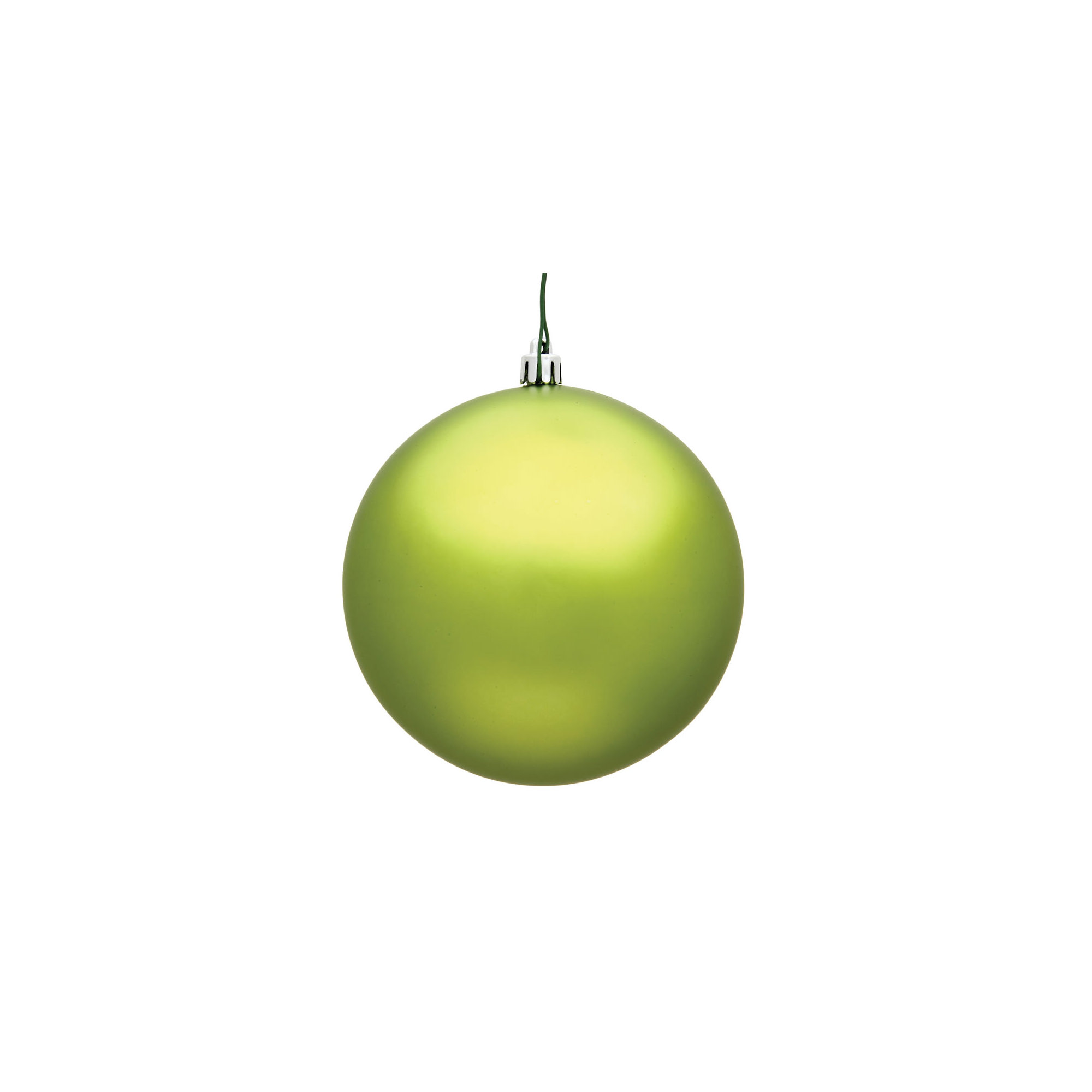 Holiday Solid Ball Ornament, Matte Lime, 10" H x 10" W x 10" D