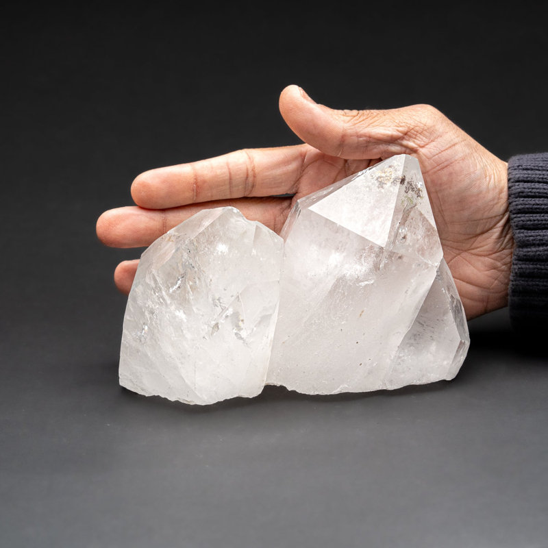 Genuine Clear Quartz Crystal Cluster From Brazil (3 Lbs)