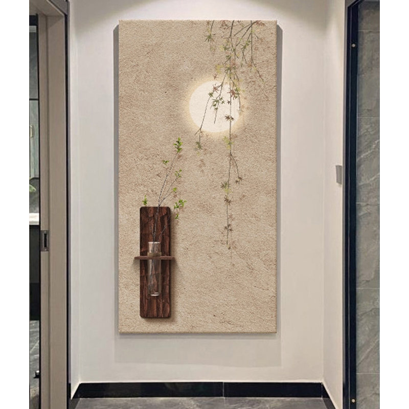 Panneau texturé multicouche avec vase texturé, 47.24" H x 23.62" W x 4.72" D