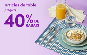 articles de table en solde