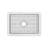 Whitehaus Collection Undermount Single Bowl Fireclay Kitchen Sink with Stainless Steel Grid-98429673